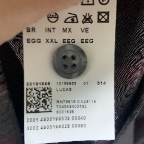 Hugo Boss "Lucas" Regular Fit Cotton Dress Shirt - Size XXL - Picture 4 of 6